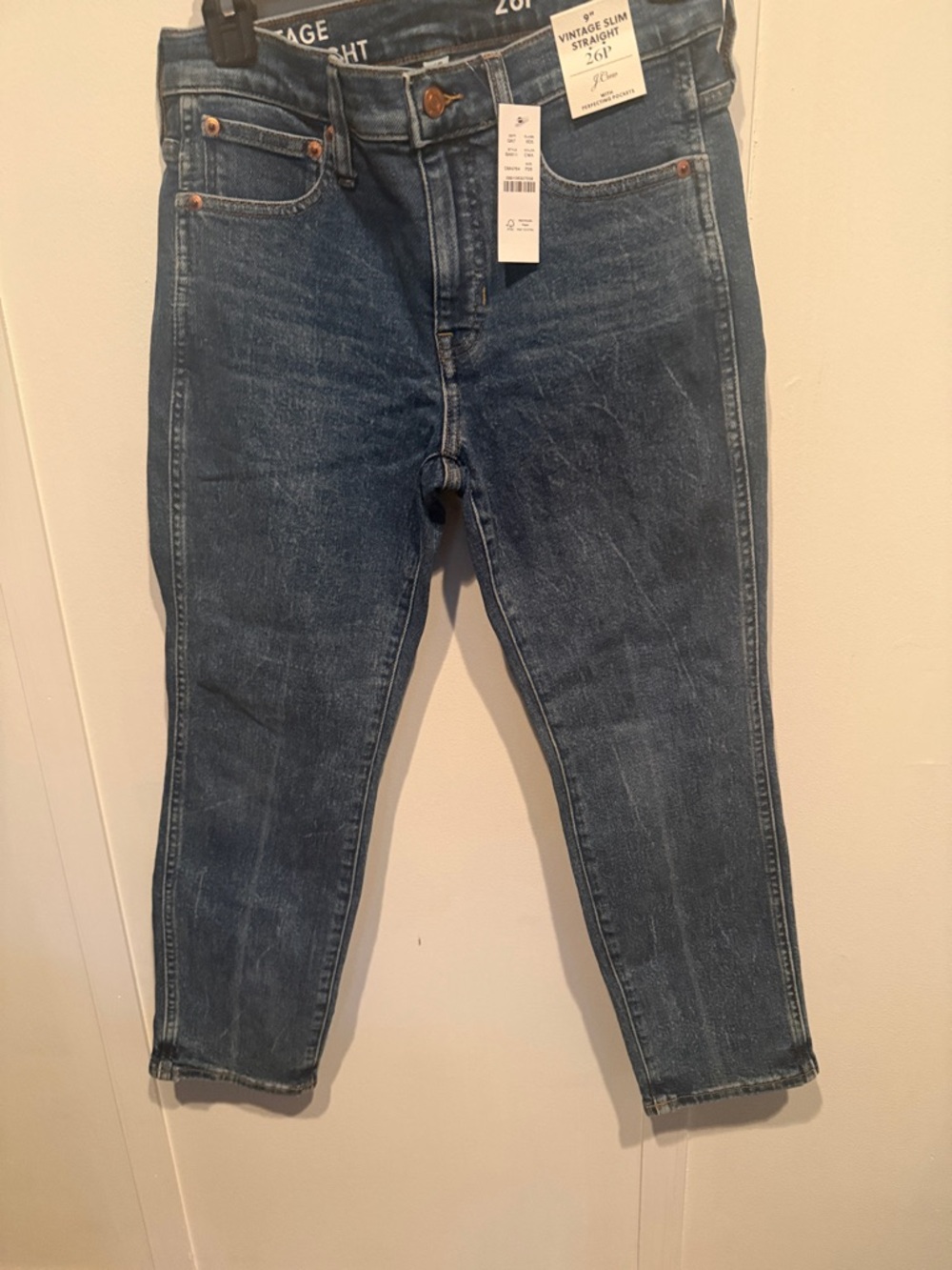 I Crew Vintage Slim Straight Women’s Jeans - Dark Blue